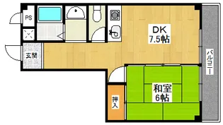 ミ・ピアーチェ武庫之荘【2階】の間取り