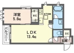 Cachette羽沢【2階】の間取り