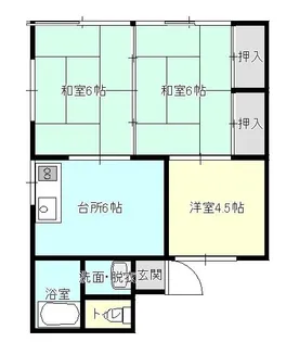 坂上アパート【1階】の間取り
