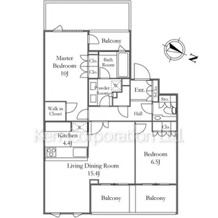 フォレセーヌ目黒平町【3階】の間取り