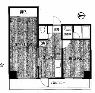 グレースコスギ【4階】の間取り