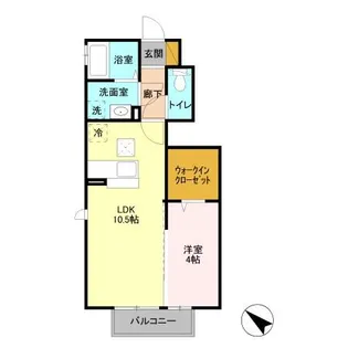 ボヌールヴィー【1階】の間取り
