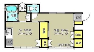 濱野ハウス【2階】の間取り