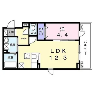 エアリーガーデン【1階】の間取り