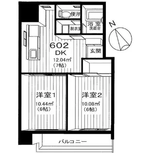 グレイス・ミコ【6階】の間取り