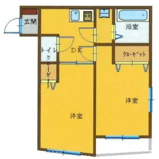 クレセントマンション【1階】の間取り