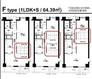 オクトス市ケ尾【3階】の間取り