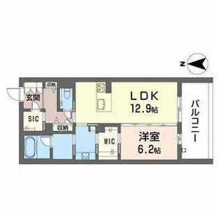 オンブール広路【4階】の間取り
