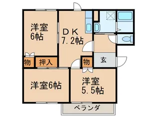 アネックス本城2【2階】の間取り