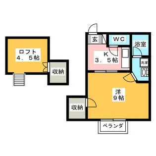 サンセットラウンジ【1階】の間取り