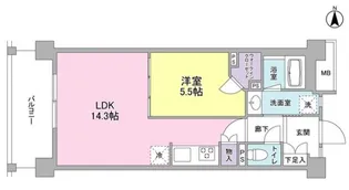 アンビエンテ経堂【2階】の間取り