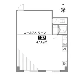 グランヒルズ西新宿【1階】の間取り