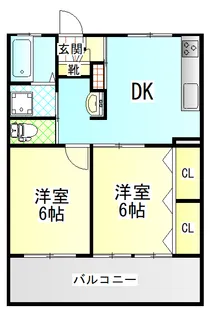 大西マンション【3階】の間取り