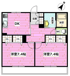 シャーメゾン月見町【1階】の間取り