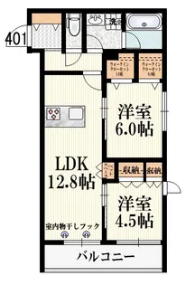 キルシュ ブリューテ 2【4階】の間取り