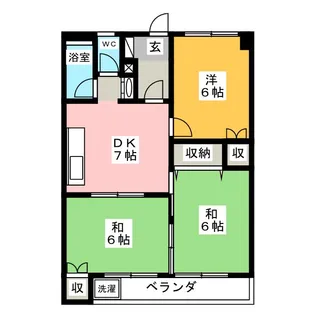 蓮見マンション【2階】の間取り