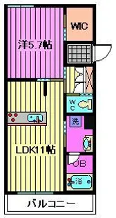 ヴィラデルソル【1階】の間取り