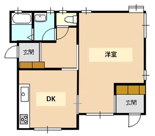 城東ハイツ【1階】の間取り