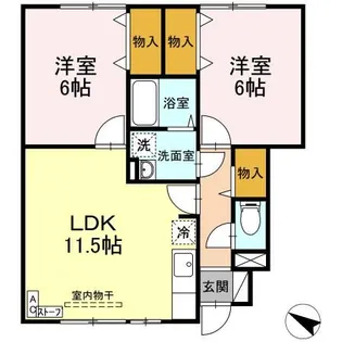 セジュール K【1階】の間取り