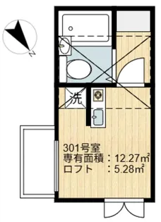 シャンテ西新井【3階】の間取り
