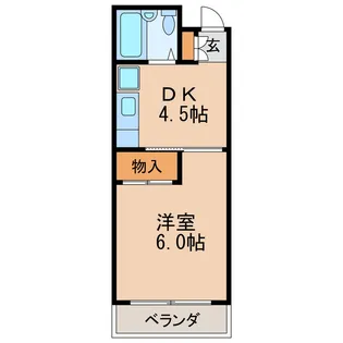 平岡ビル【4階】の間取り