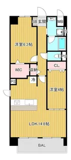グレイス京橋【6階】の間取り