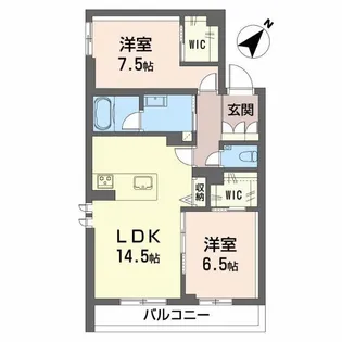 ハレレア【2階】の間取り