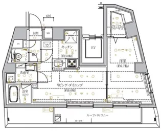 ベルシード品川西大井【12階】の間取り