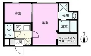 THE GATE KIYOKAWA【2階】の間取り