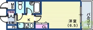 エスリード三宮フラワーロード【3階】の間取り