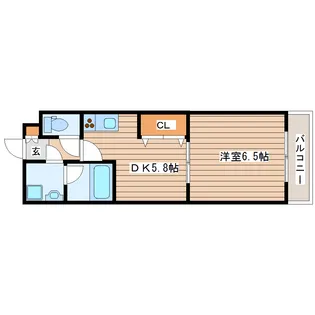 ベルメゾン新田東【2階】の間取り