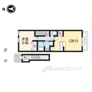 プリムローズ・ヴィレッジ【2階】の間取り