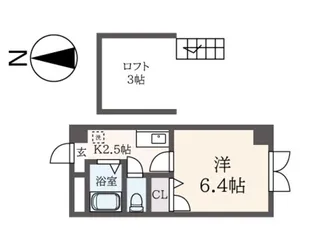 アットイース【3階】の間取り