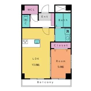 CASA COMODA ― M (カーサコモダM)【4階】の間取り