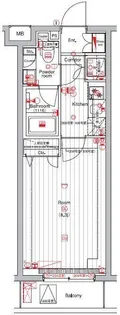 THE HOUSE 赤坂檜町 ザハウス赤坂檜町【4階】の間取り