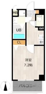 レクシア江坂【4階】の間取り