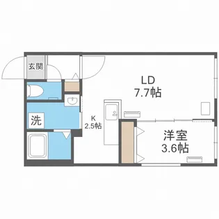 ASTAGE北9条【5階】の間取り