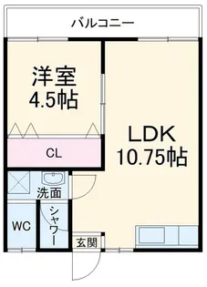 柳山ハイツ【2階】の間取り