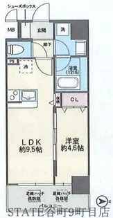 Fuku島之内【9階】の間取り