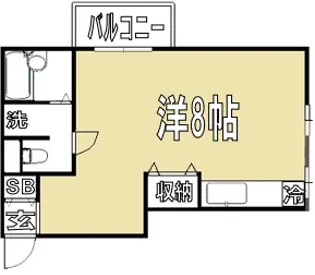 T・APARTMENT【1階】の間取り