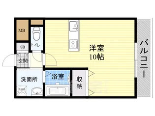 パレス東洋豊里2号館【5階】の間取り