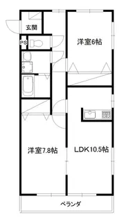 ハイツ・リヴ【2階】の間取り