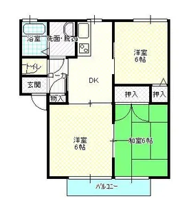 ディアスリバティ【1階】の間取り