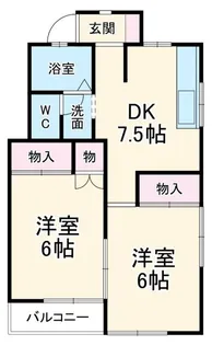ハウス久野【1階】の間取り