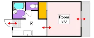カーサリトレオーネ【2階】の間取り