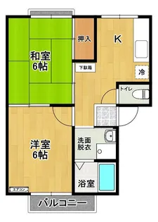ファーストパレスII B【1階】の間取り