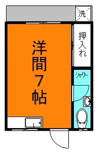 島アパート【3階】の間取り