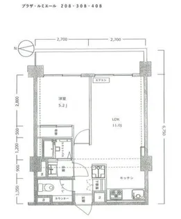 プラザ・ルミエール【2階】の間取り