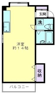 はくしあん久米川【1階】の間取り