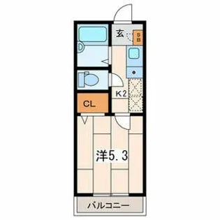 ステーションヴィラ大口I【2階】の間取り